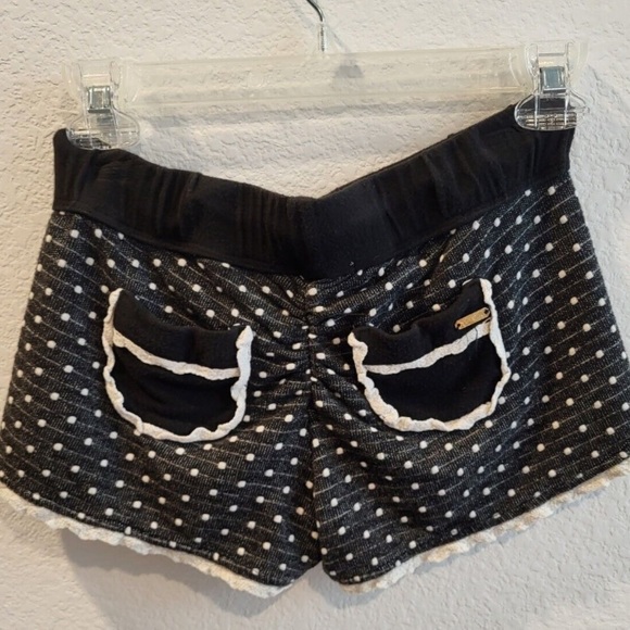 Beach Bunny Polka Dot Crochet Lace Cover-Up Shorts - Picture 3 of 8